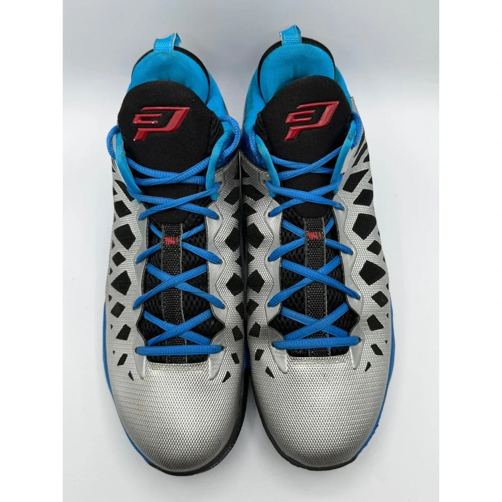Jordan CP3.VI 2012 Metallic Silver Blue Glow Black Men's 535807-021 Size 12